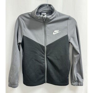 Nike Sportswear Tracksuit Jacket Smoke Gray Girl's Size Small FD3067-084